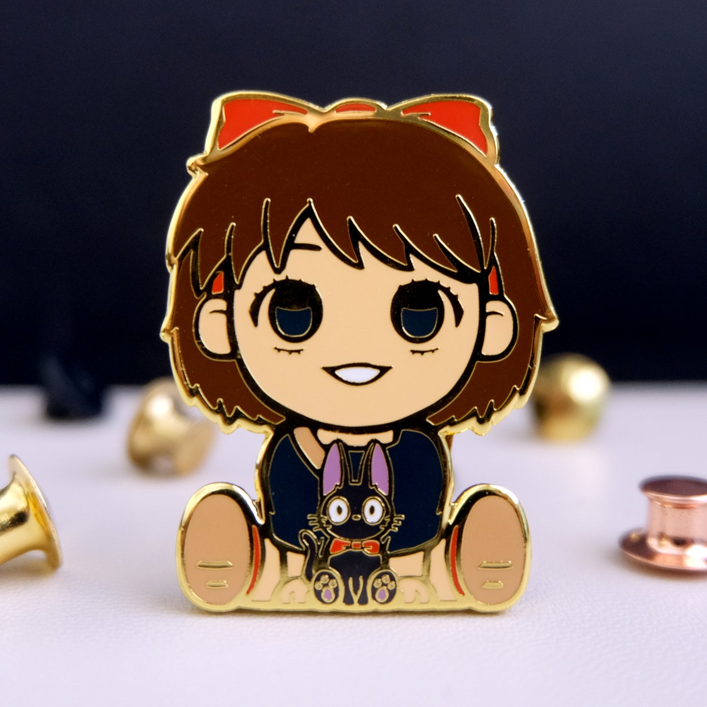 PREORDER: Chibi Delivery Girl Enamel Pin (SHIPS LATE OCTOBER)