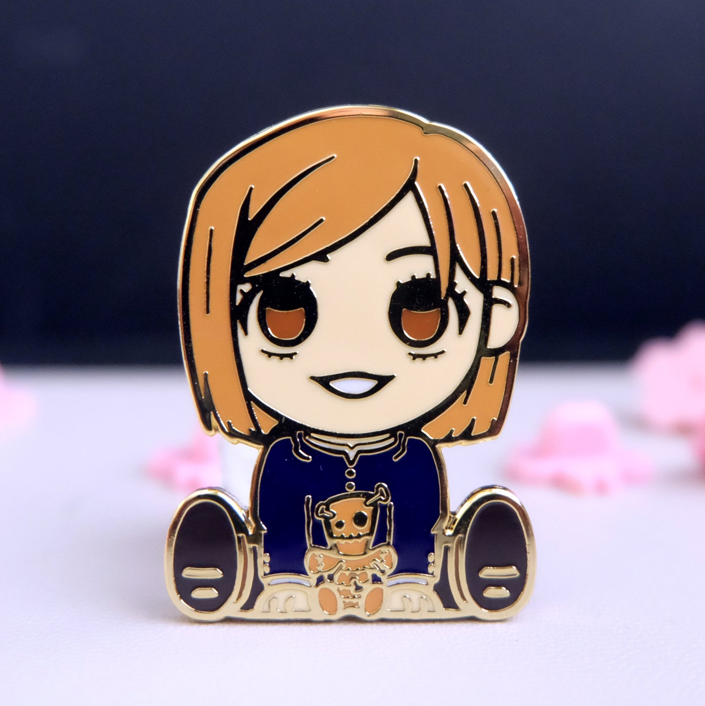 Chibi Straw Doll Sorcerer Enamel Pin