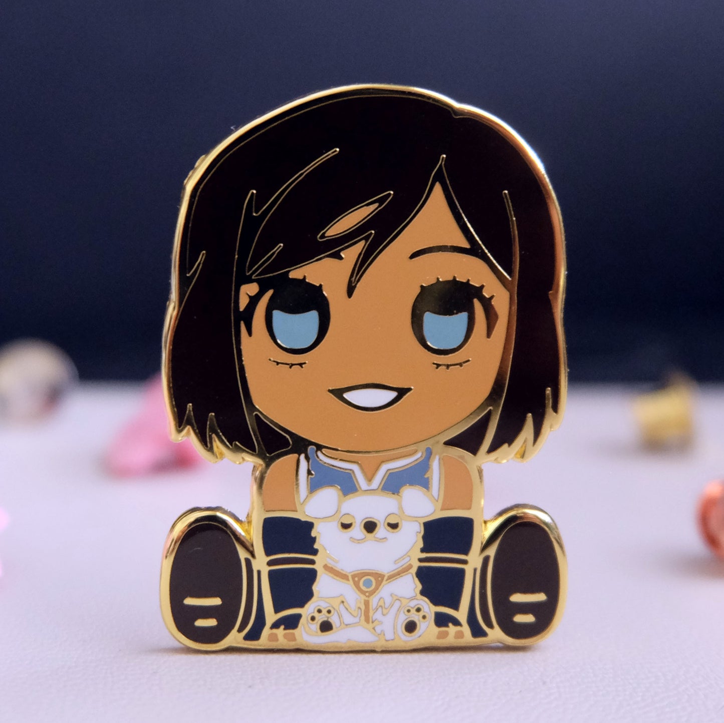 Chibi Water Avatar Enamel Pin