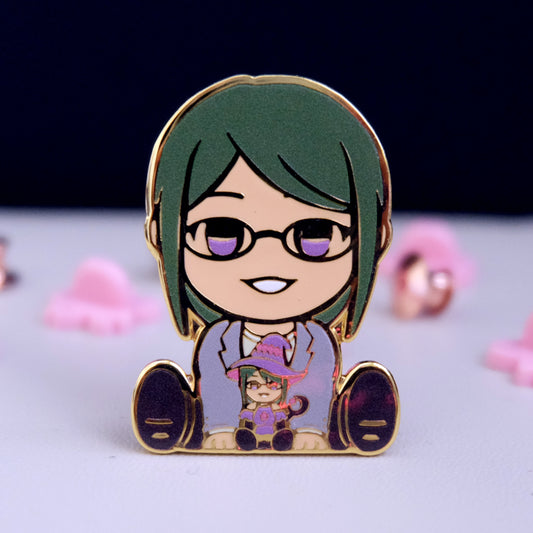 Chibi Otaku Cosplayer Enamel Pin