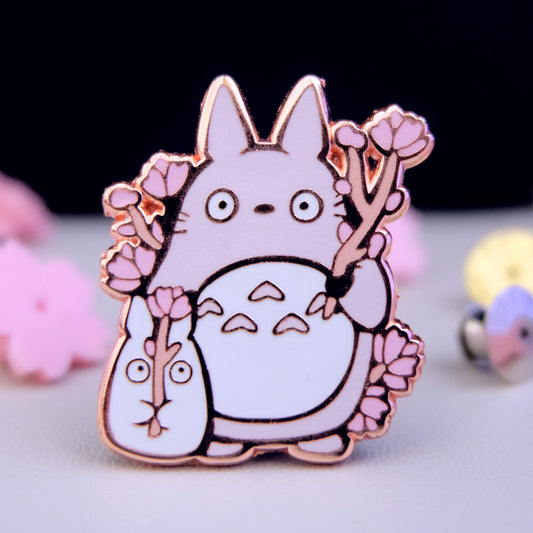 Sakura Totoro Enamel Pin