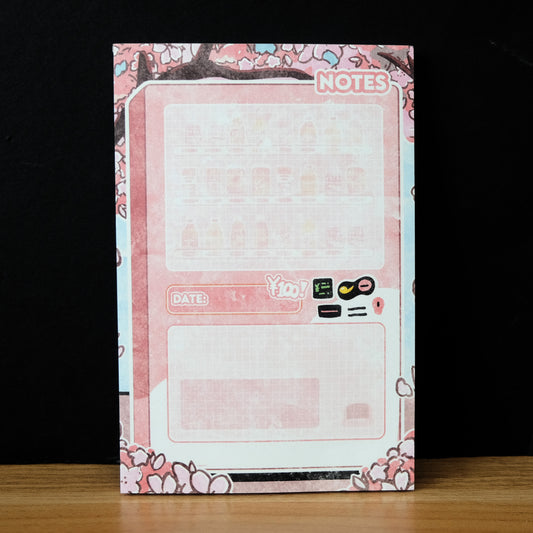 Sakura Vending Machine Notepad