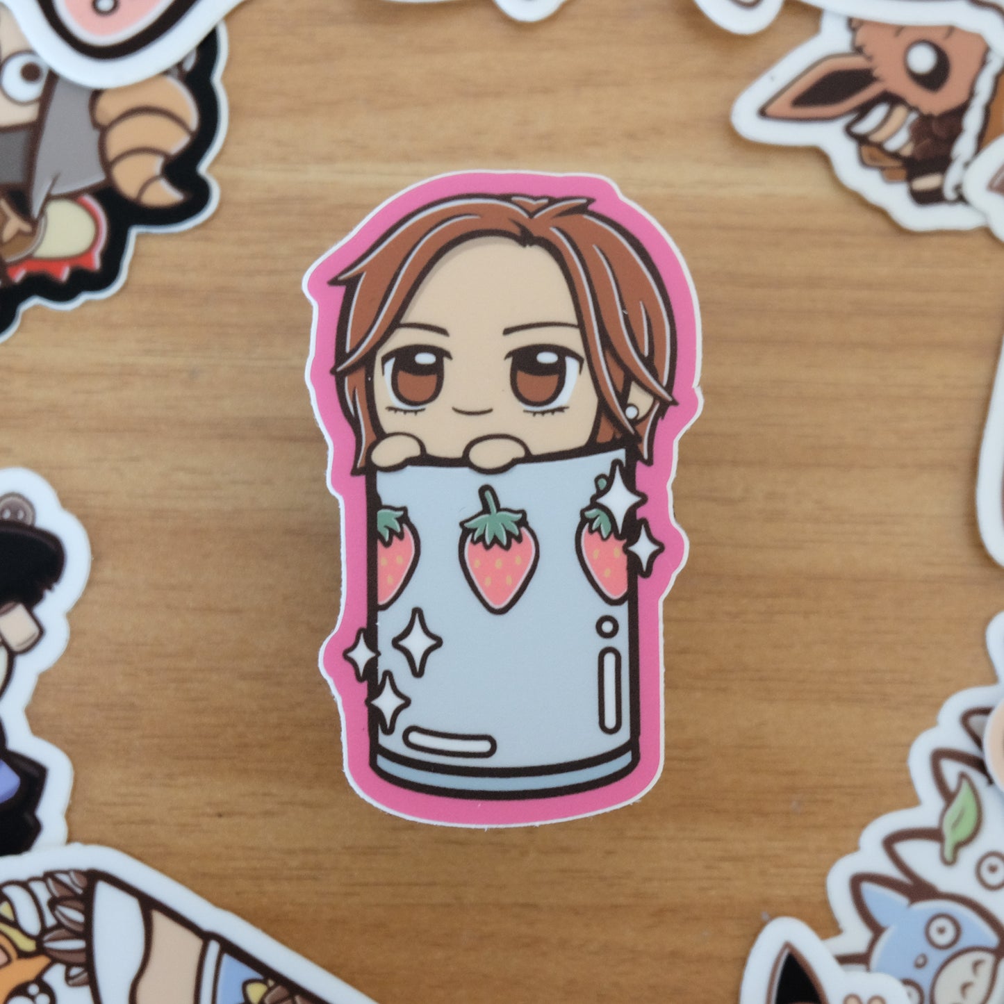 Hachi Cup Vinyl Sticker