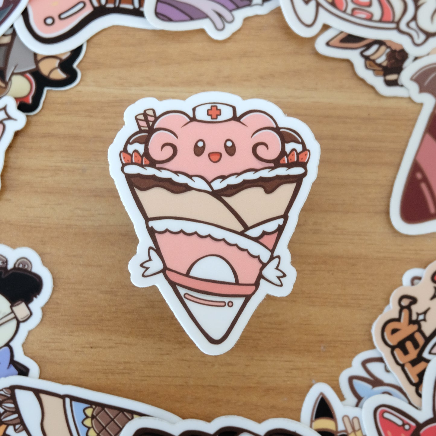 Blissey Crepe Vinyl Sticker