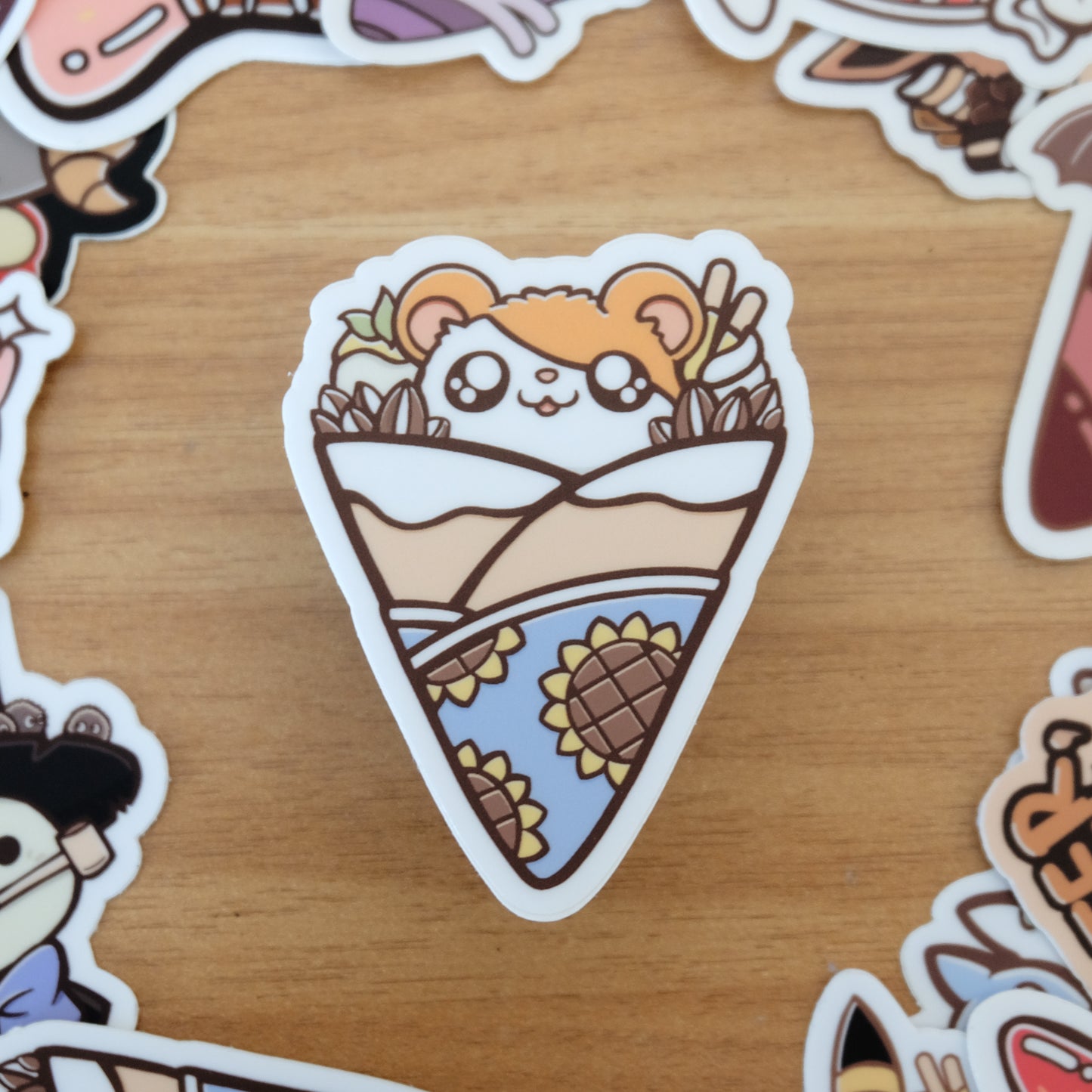 Hamtaro Crepe Vinyl Sticker