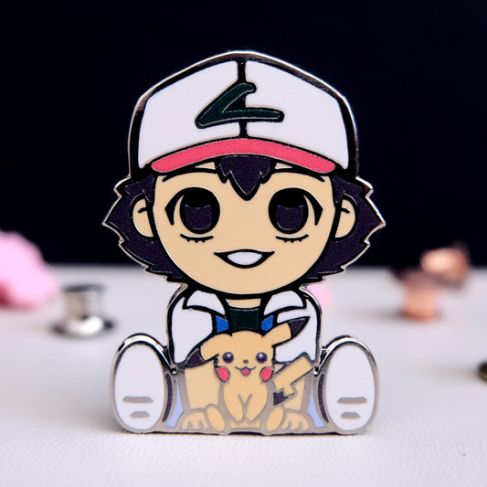 Chibi Ash Enamel Pin
