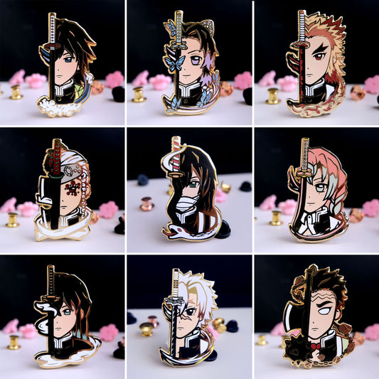 Pillar Enamel Pins Full Set