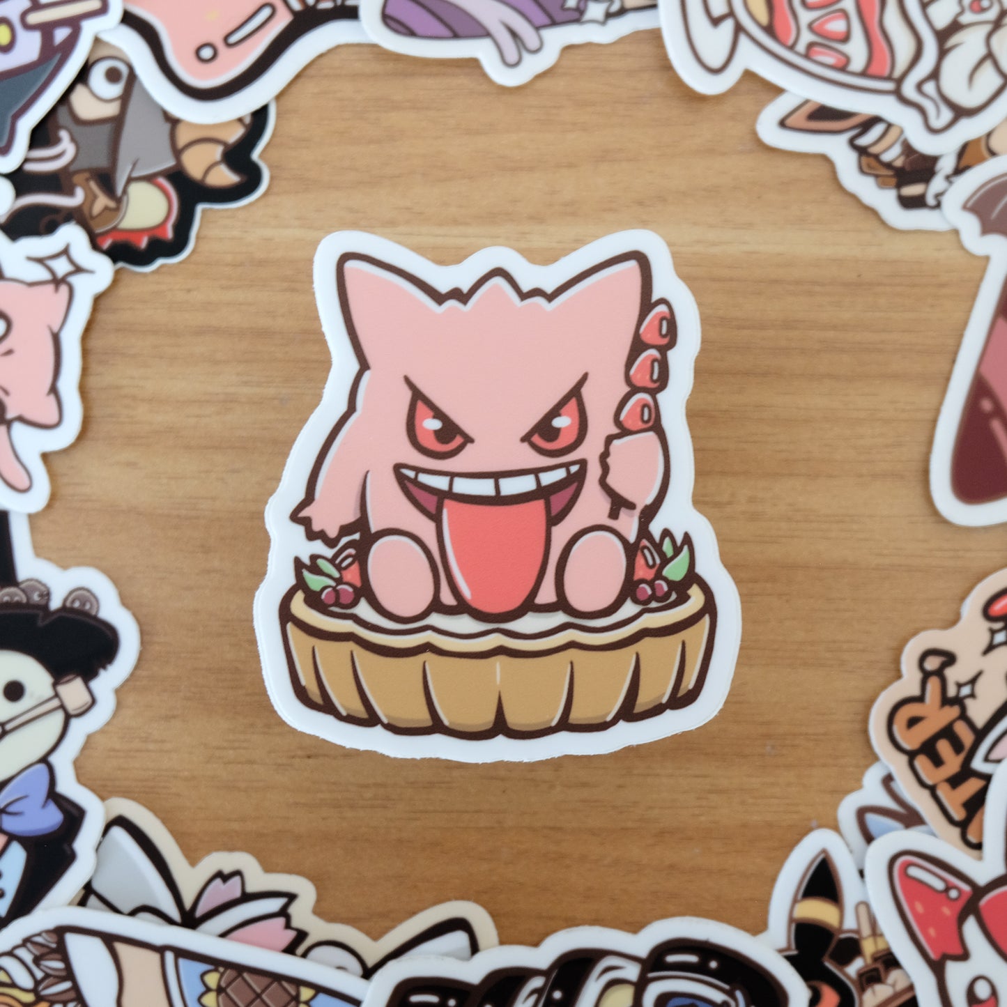 Strawberry Gengar Vinyl Sticker