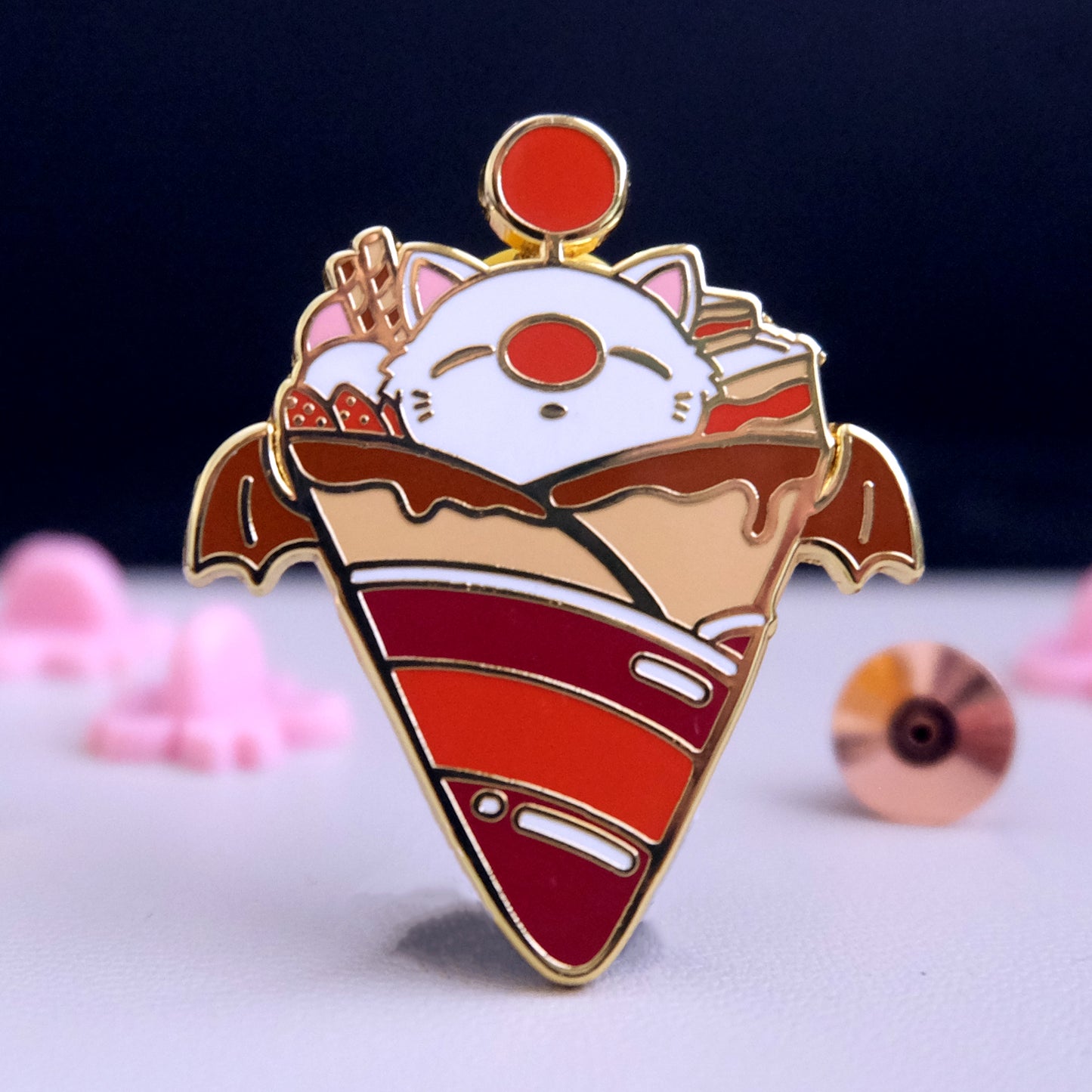 Moogle Crepe Enamel Pin