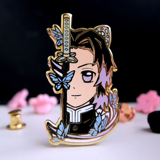 Insect Pillar Enamel Pin