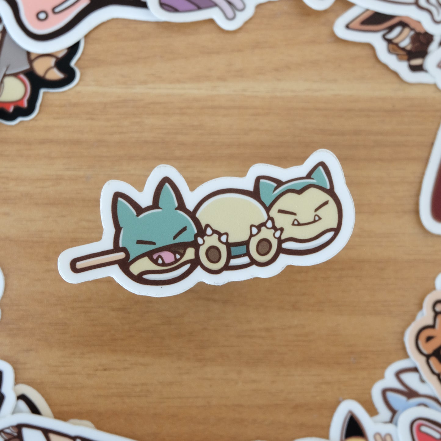 Snorlax Dango Vinyl Sticker