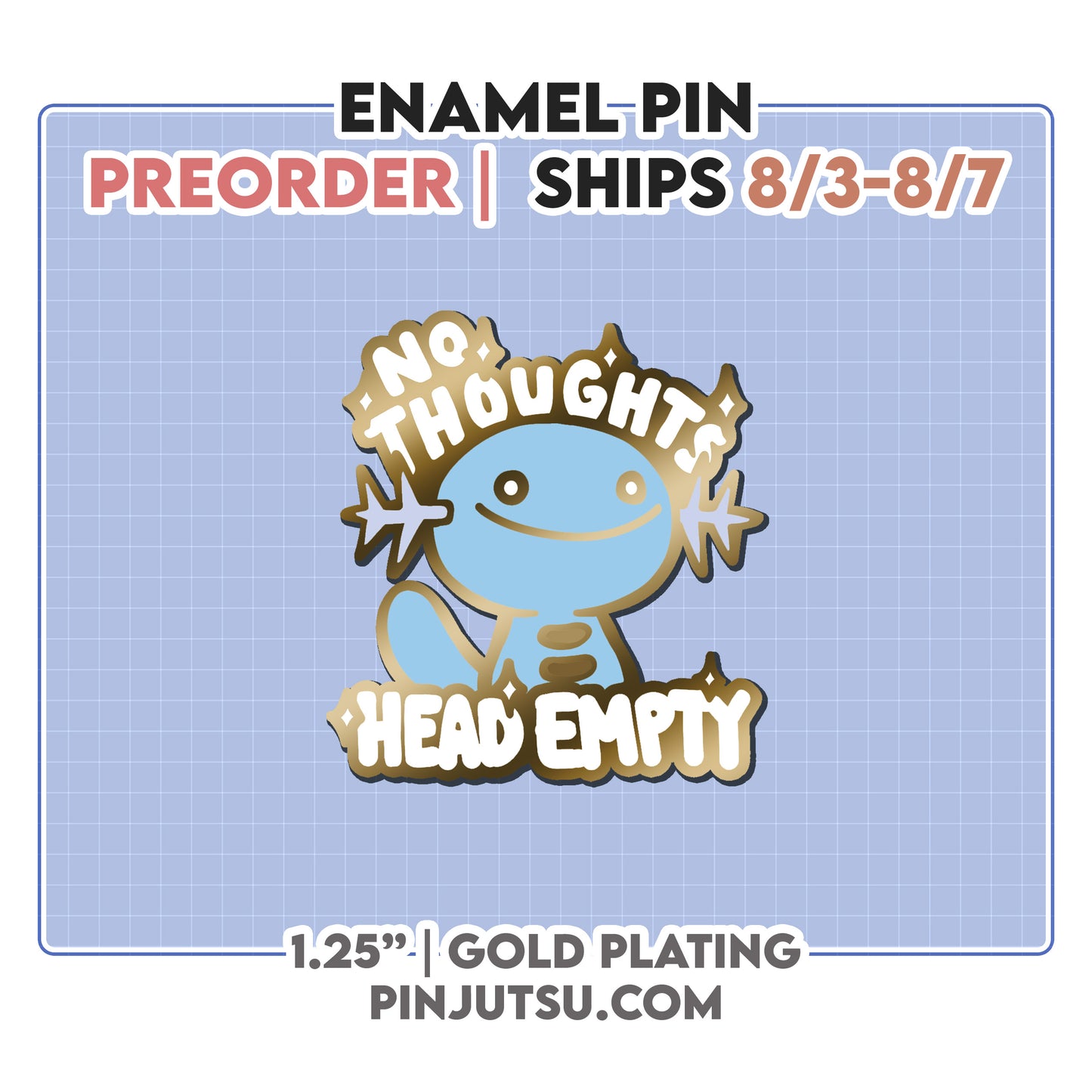 PREORDER: Wooper Head Empty Enamel Pin (SHIPS AUGUST 2026)