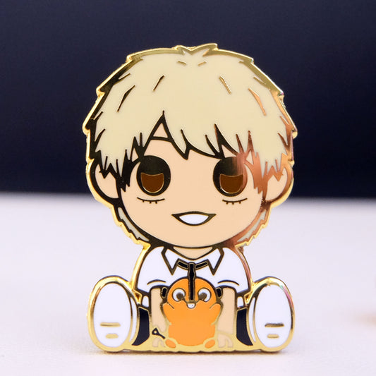 Chibi Chainsaw Devil Enamel Pin