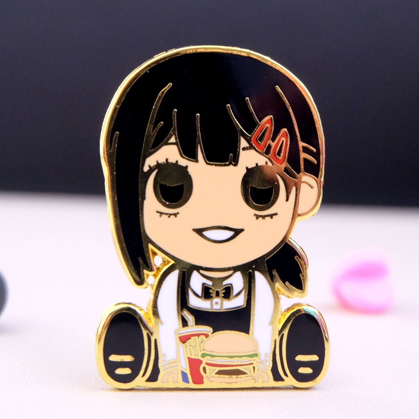 Chibi Anxious Devil Hunter Enamel Pin
