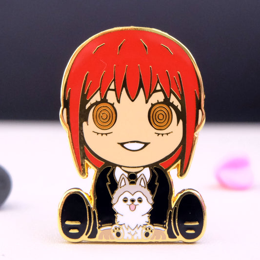Chibi Red-Haired Devil Hunter Enamel Pin