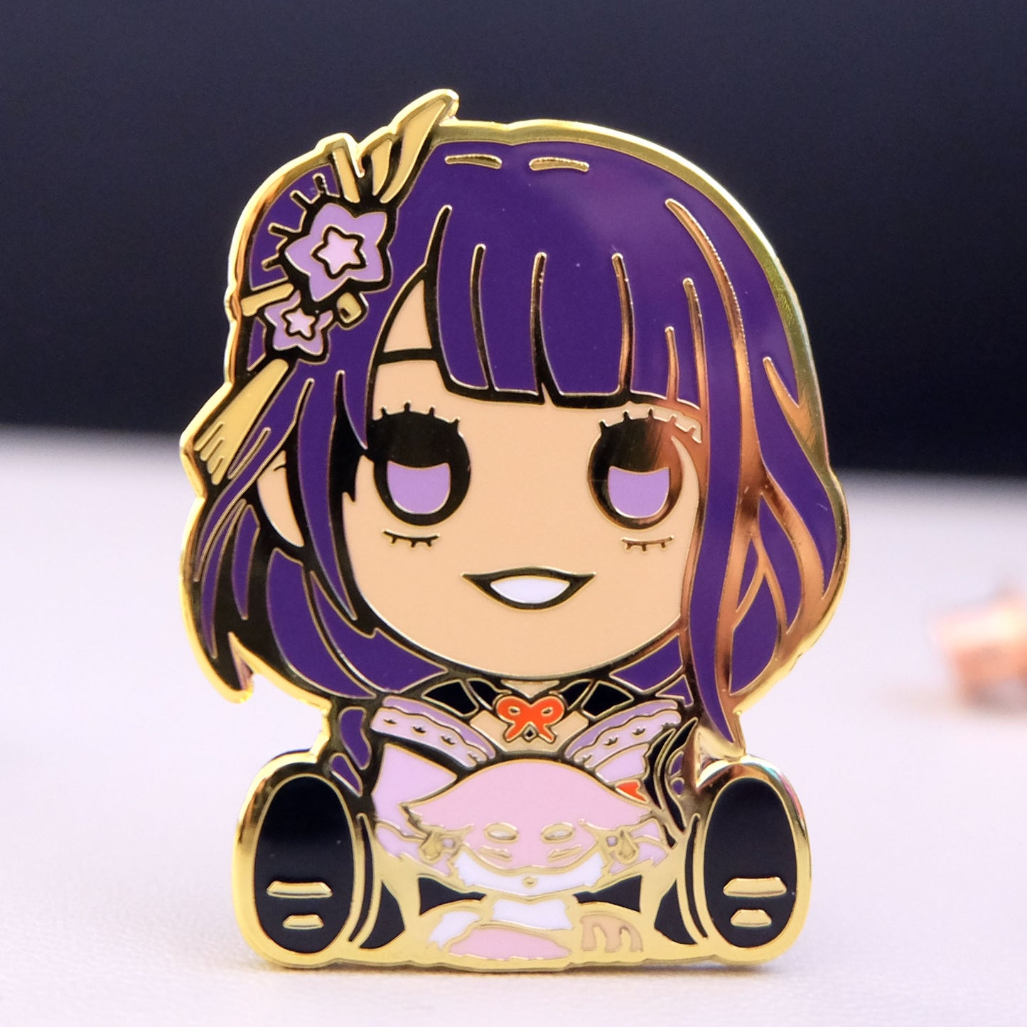 Chibi Raiden Shogun Enamel Pin