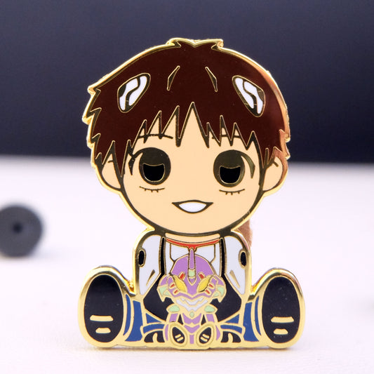 Chibi Third Children Enamel Pin