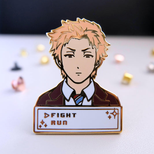 Otaku Manga Reader Enamel Pin
