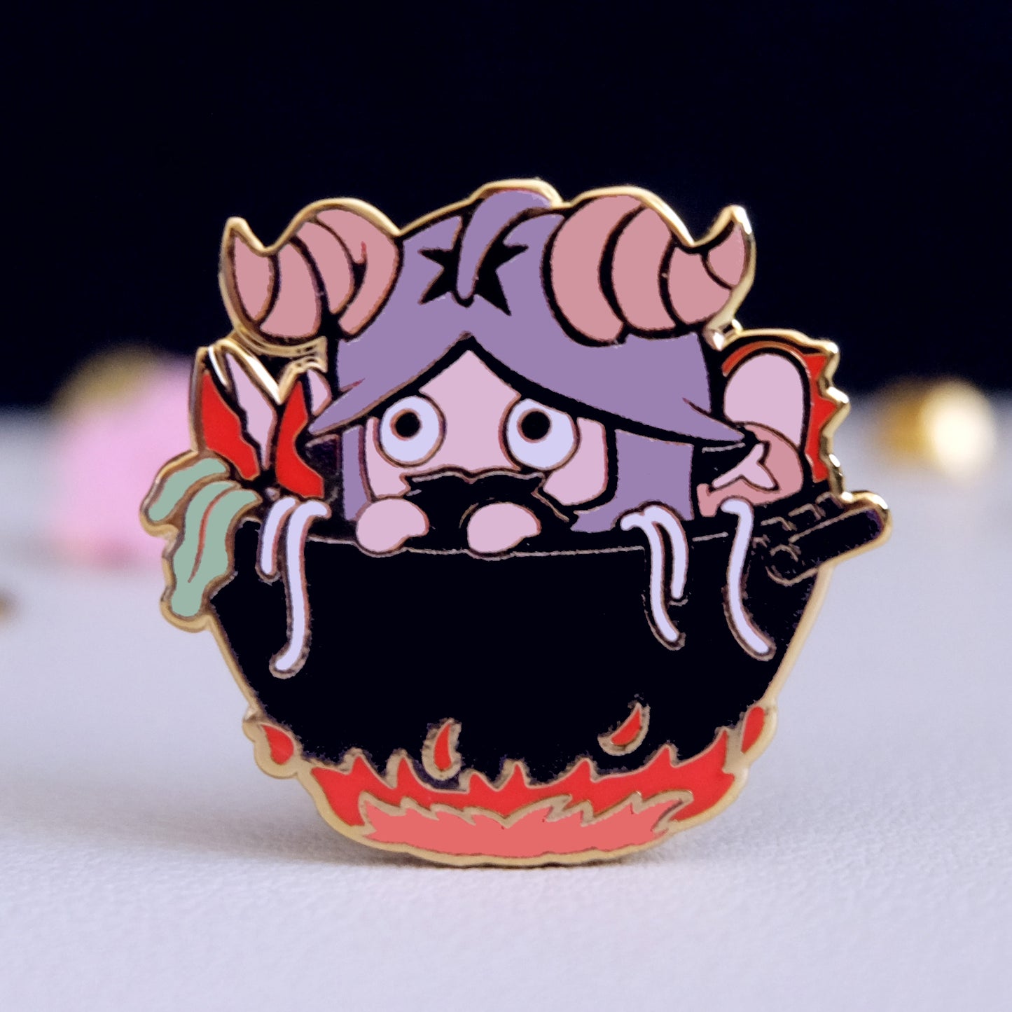 Senshi Peeker Enamel Pin