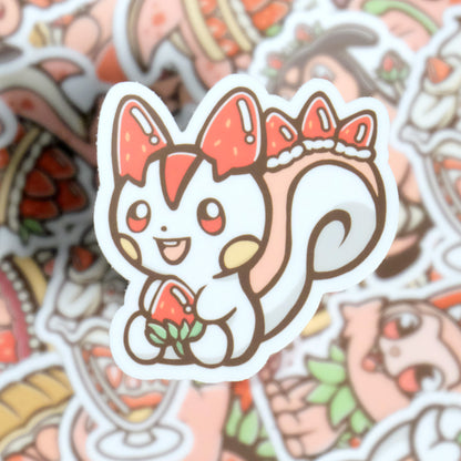 Strawberry-mon Vinyl Stickers