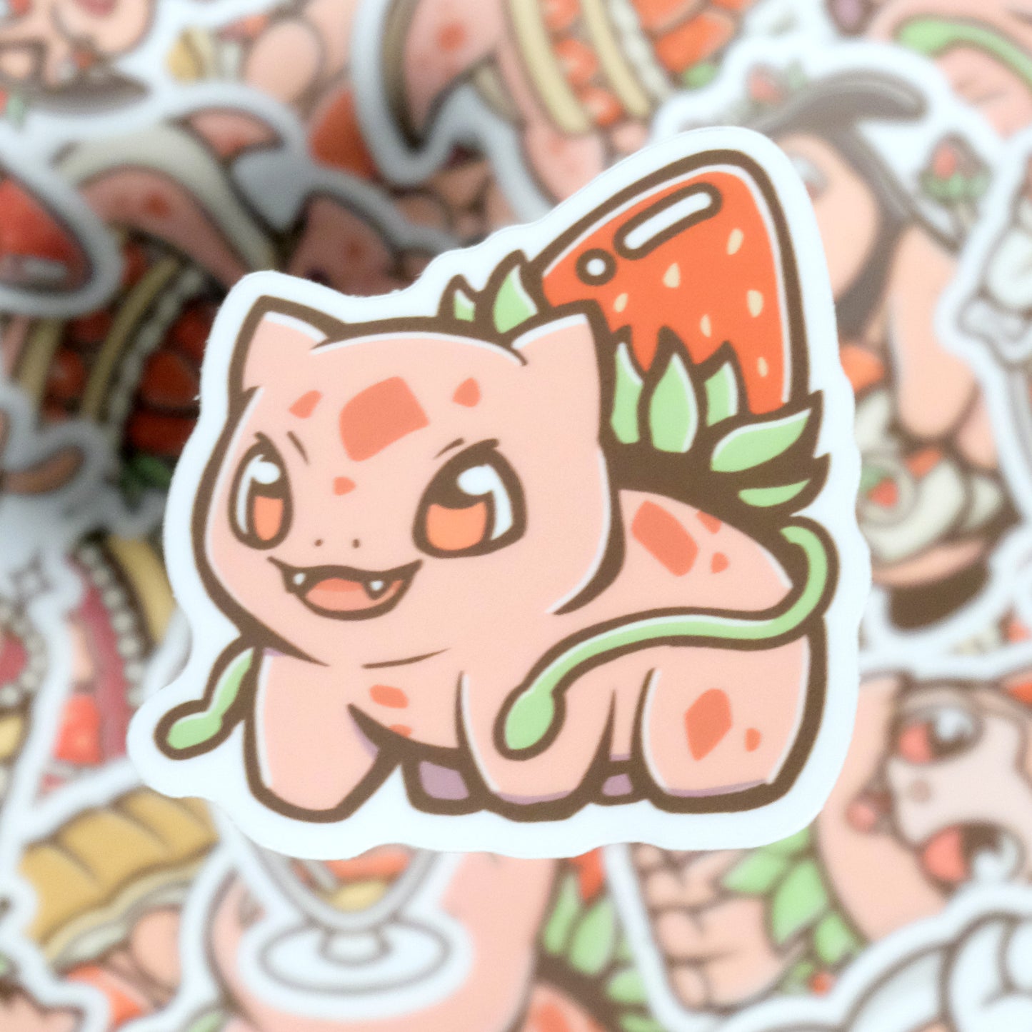 Strawberry-mon Vinyl Stickers