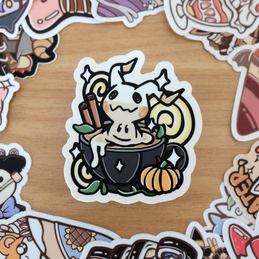 Mimikyu Chai Latte Vinyl Sticker