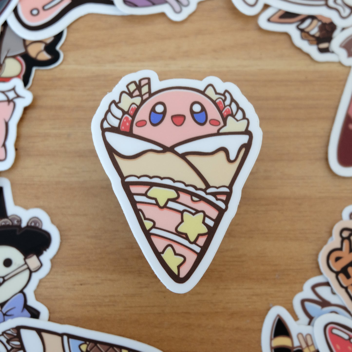 Kirby Crepe Vinyl Sticker