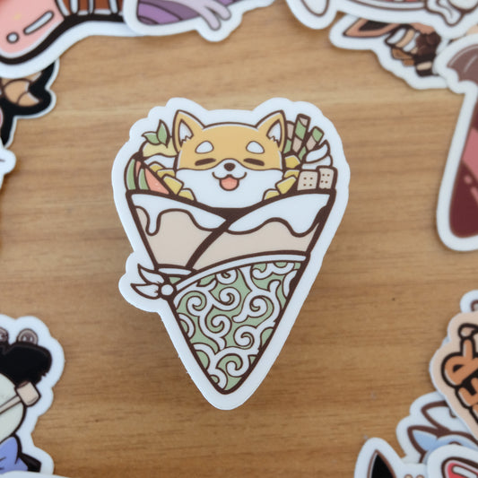 Shiba Crepe Vinyl Sticker