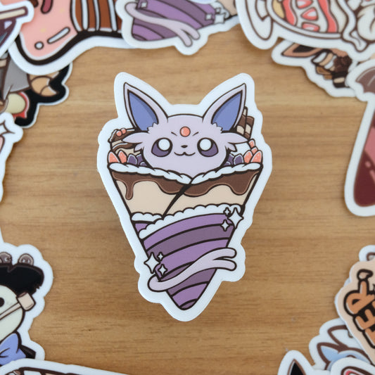 Espeon Crepe Vinyl Sticker