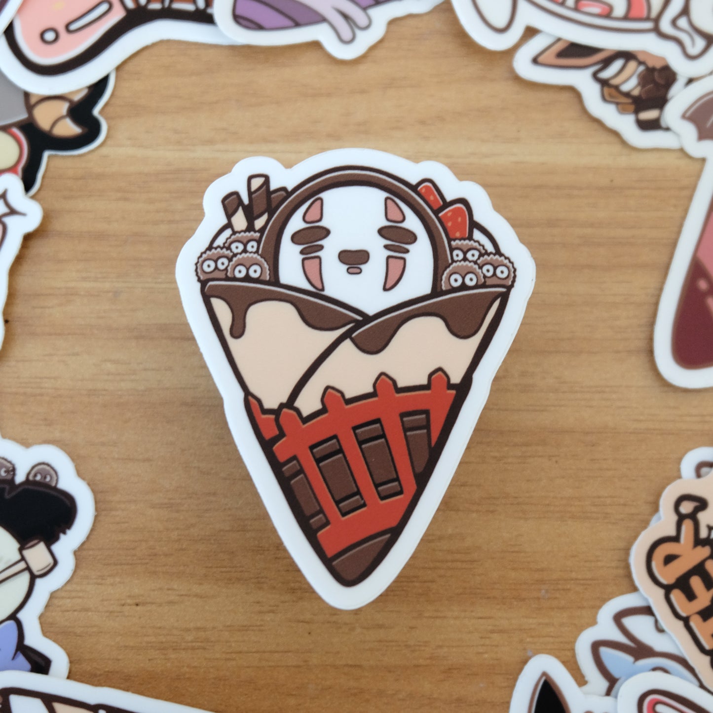 No Face Crepe Vinyl Sticker