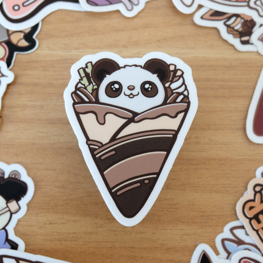 Panda Crepe Vinyl Sticker