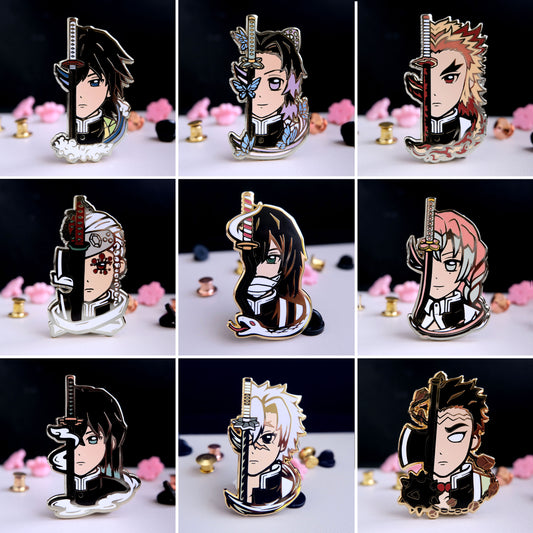 Pillar Enamel Pins Full Set