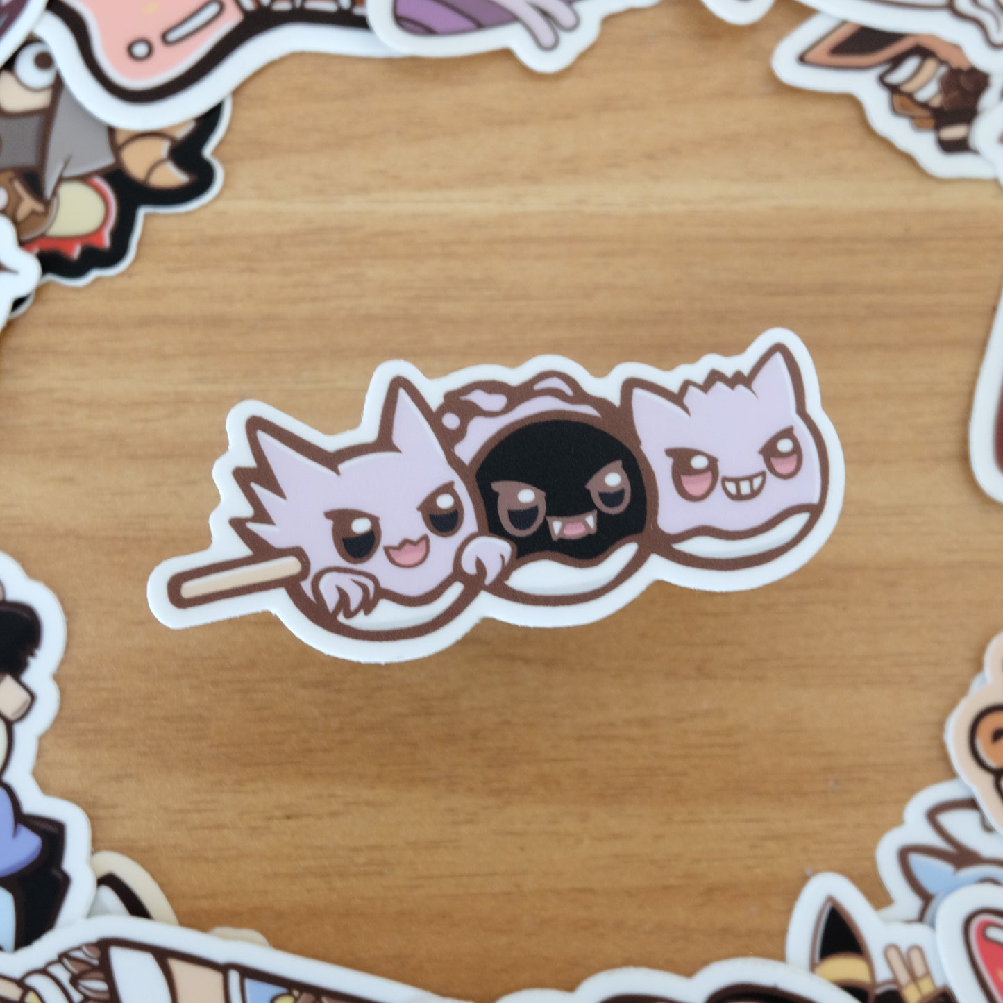 Gengar Dango Vinyl Sticker