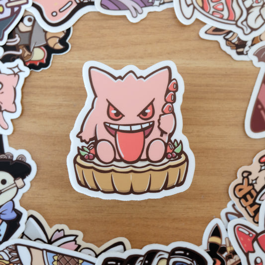 Strawberry Gengar Vinyl Sticker