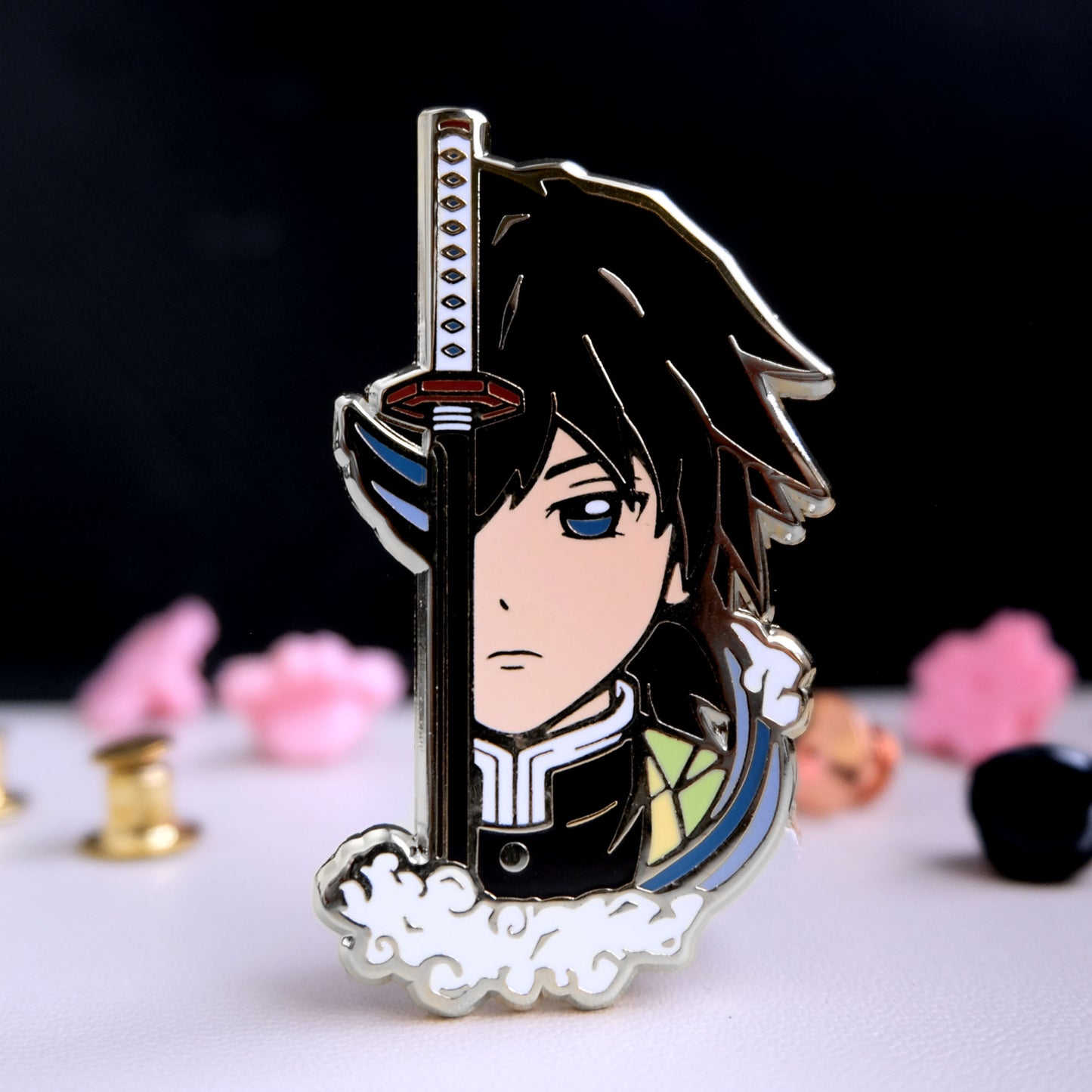Water Pillar Enamel Pin