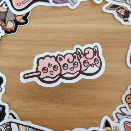 Jigglypuff Dango Vinyl Sticker