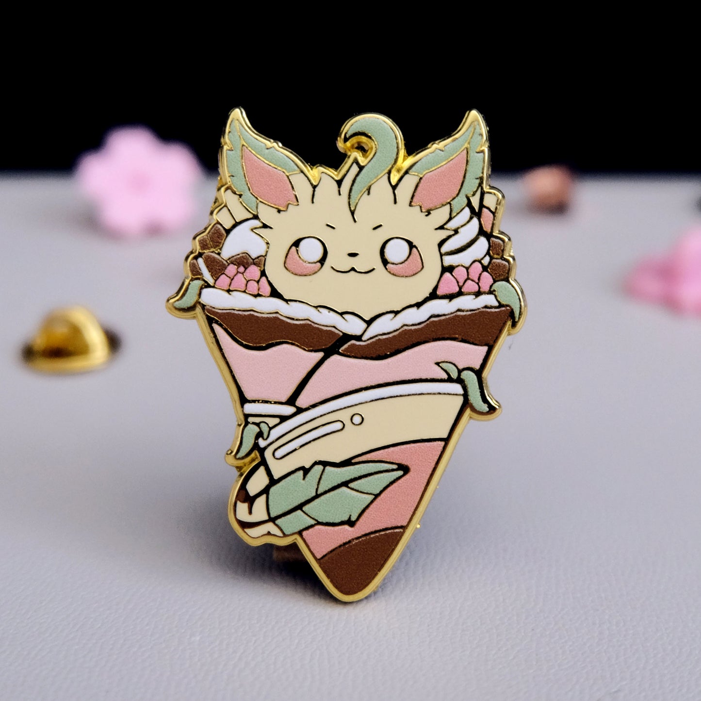 Leafeon Crepe Enamel Pin