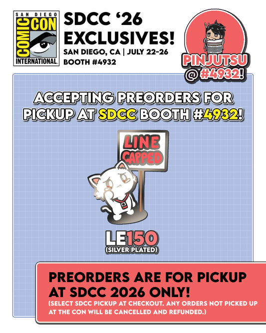 SDCC PICKUP: Line Capped Enamel Pin (LIMIT 1 PER PERSON)