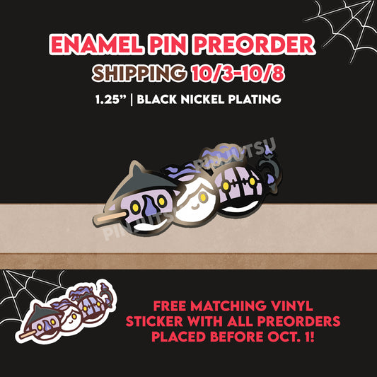 PREORDER: Chandelure Dango Enamel Pin (SHIPS OCT. 3-8, 2025)
