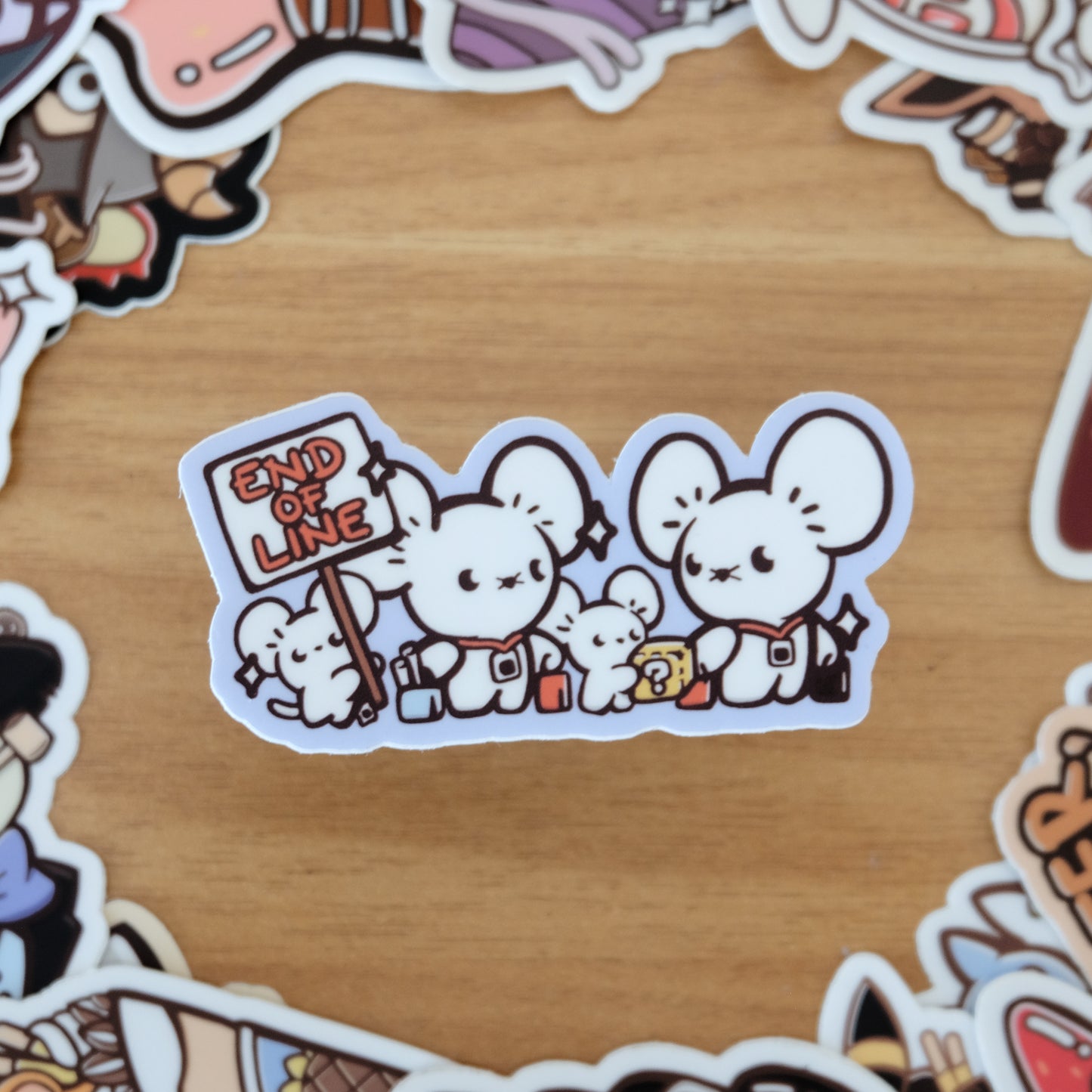 End of Line Vinyl Sticker