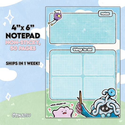 Poke Builders Notepad (Ships in 1 Week)