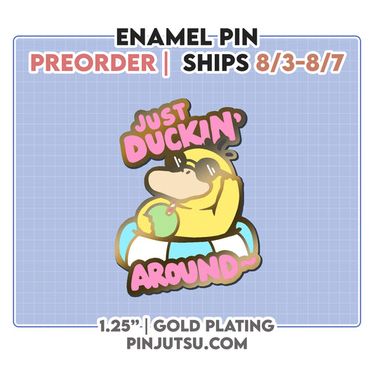 PREORDER: Psyduck Just Duckin' Around Enamel Pin (SHIPS AUGUST 2026)