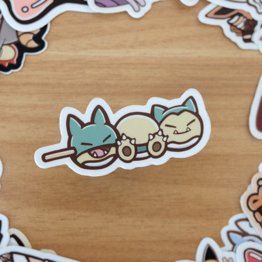 Snorlax Dango Vinyl Sticker