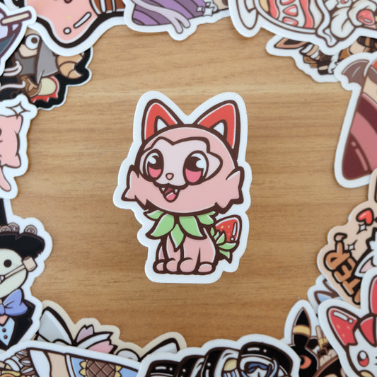 Strawberry Sprigatito Vinyl Sticker