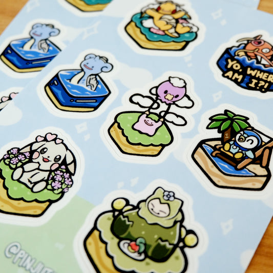 Poke Builder Sticker Sheet