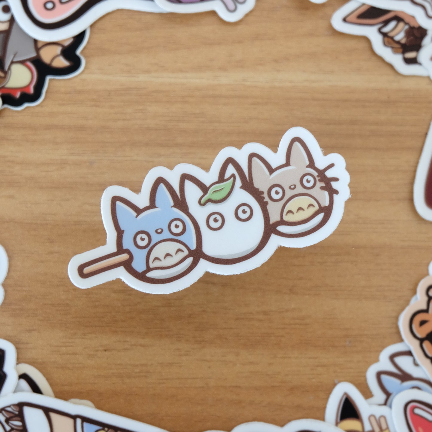 Totoro Dango Vinyl Sticker