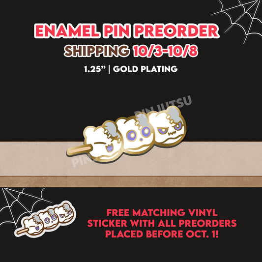 PREORDER: Wubbaboo Dango Enamel Pin (SHIPS OCT. 3-8, 2025)