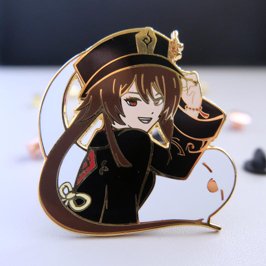 Hu Tao Enamel Pin