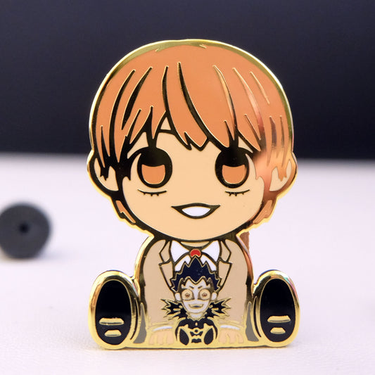 Chibi Notebook Boy Enamel Pin